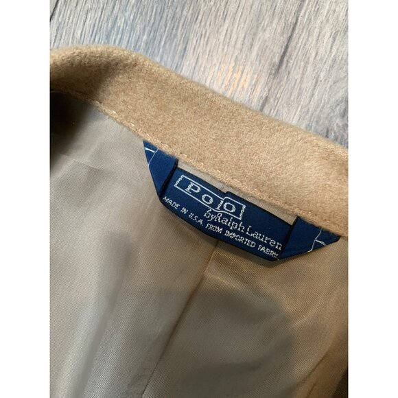 Polo Ralph Lauren Men’s 44 Sports Coat Camel Hair Two Button Standard Notch USA - Picture 4 of 9